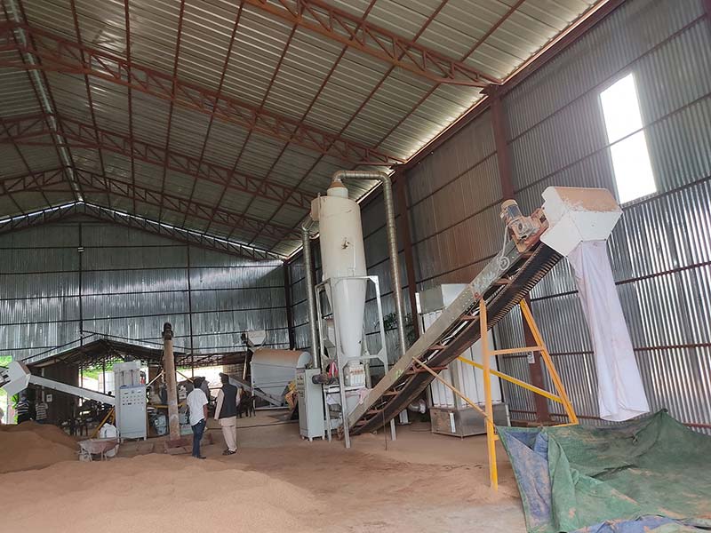 Rotexmaster customer feedback: 1.5 tons of wood pellet production line in Nepal